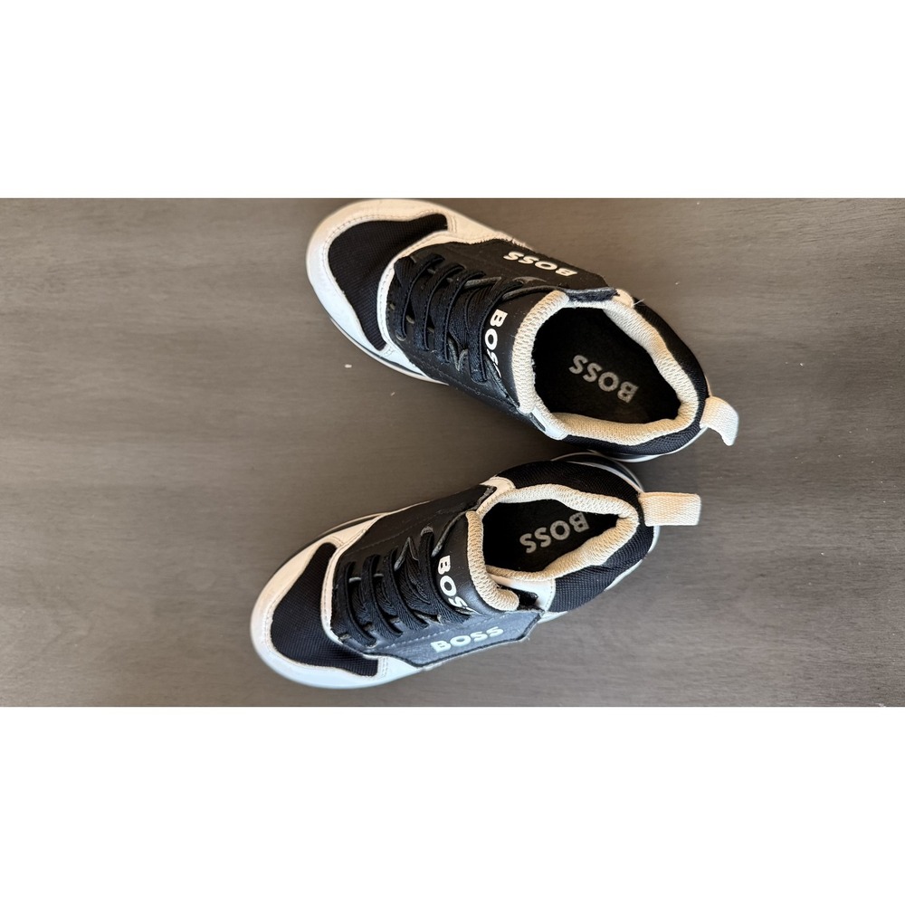 Boss Shoes Kids Size 10.5 Black Sneakers Lot 2 Pairs Hook & Loop Strap - Picture 11 of 16